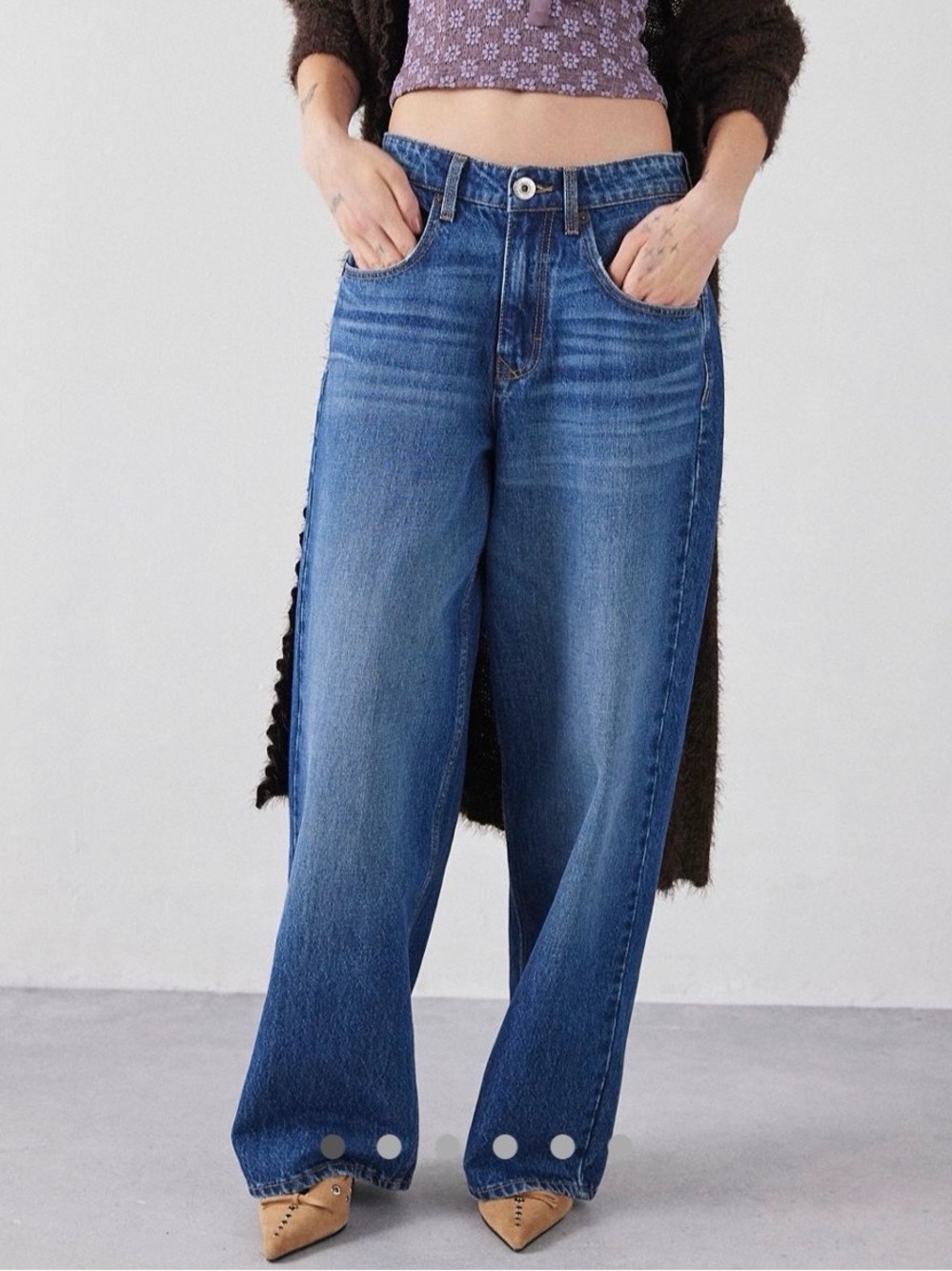 Urban Outfitters BDG Jaya Baggy Boyfriend Jeans Mid Indigo 26